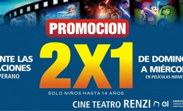 El Renzi continuar&aacute; con la promoci&oacute;n de 2 por 1 en pel&iacute;culas infantiles