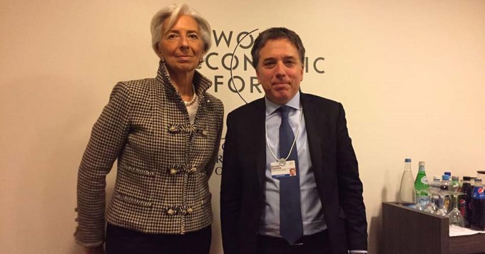 Davos: Lagarde se reuni&oacute; con Dujovne y elogi&oacute; a la Argentina