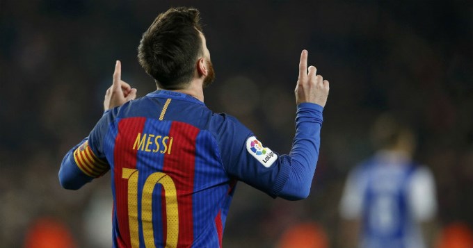 Messi y Rojo, goleadores en el Barcelona y el United