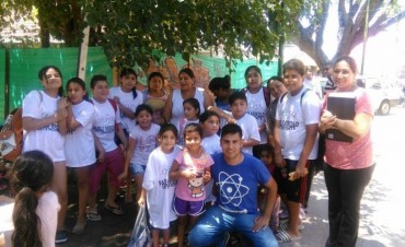 Ni&ntilde;os del barrio Bajo de Vertiz participaron de la colonia de vacaciones municipal