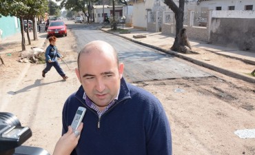 El Municipio concret&oacute; exitosamente el recarpeteo asf&aacute;ltico de la calle Cervantes