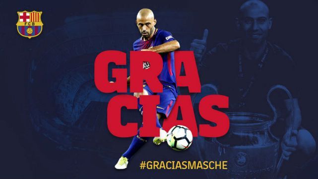 Barcelona despidi&oacute; a Mascherano