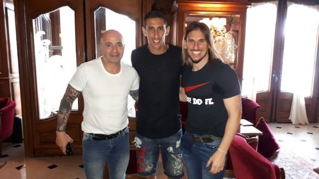 Sampaoli habl&oacute; con Di Mar&iacute;a y Lo Celso