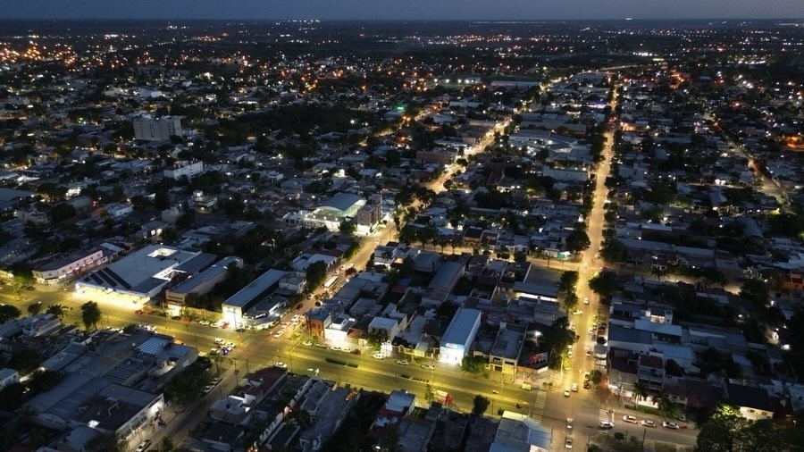 Nediani habilitó la octava etapa del nuevo sistema de iluminación LED en el barrio Centro