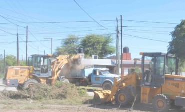 Intenso operativo de limpieza en el barrio Palermo