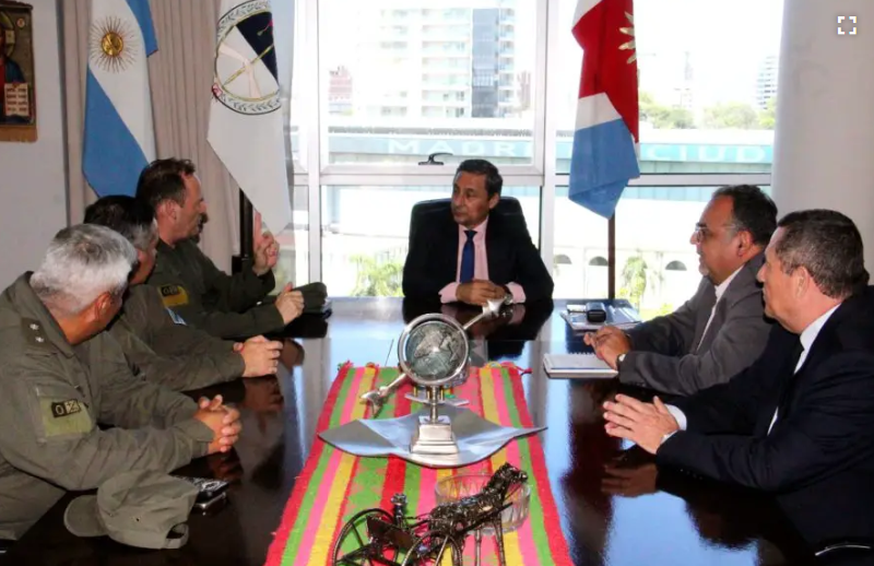 El vicegobernador recibió al nuevo comandante mayor de la Región IV de Gendarmería Nacional