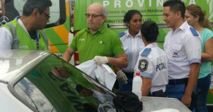 Dio a luz en un remis en plena calle de Almagro