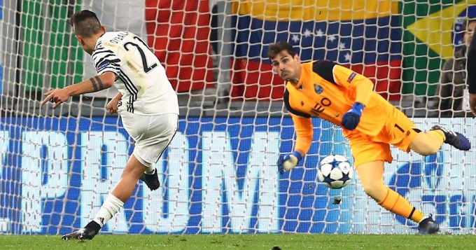 Dybala la meti&oacute; y Juventus pas&oacute; a cuartos de la Champions