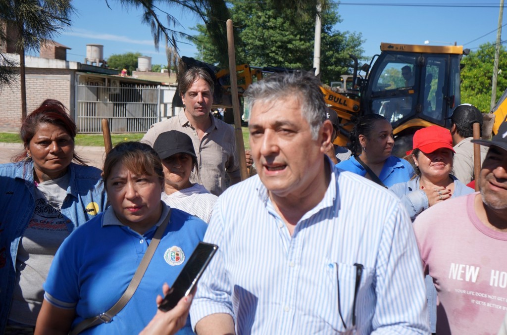 Nediani visit&oacute; el avance del operativo de mejoramiento integral del barrio San Fernando 