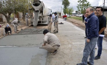 El municipio inici&oacute; la pavimentaci&oacute;n de calles del barrio Gorrini