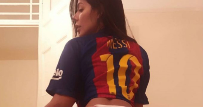 El infartante festejo de la "novia" de Messi en Instagram