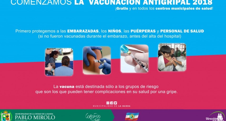 El intendente Mirolo realiz&oacute; el lanzamiento de la campa&ntilde;a de vacunaci&oacute;n antigripal 2018