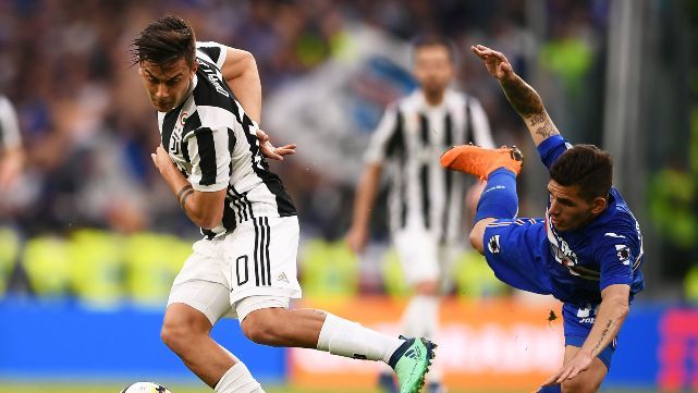 Juventus gole&oacute; a Sampdoria y estir&oacute; su ventaja