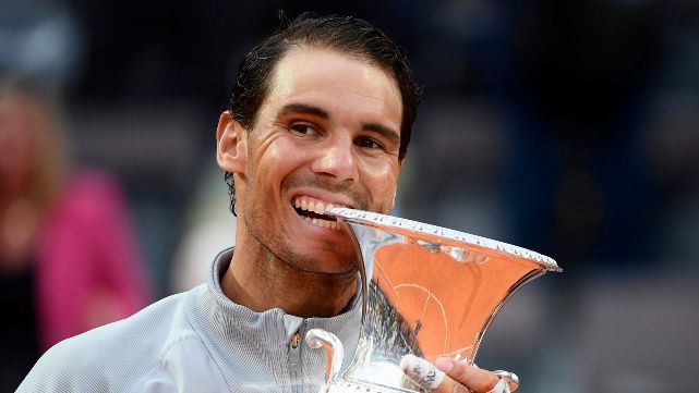 Nadal hace polvo todo: Gan&oacute; Roma y vuelve al N&ordm;1 del mundo