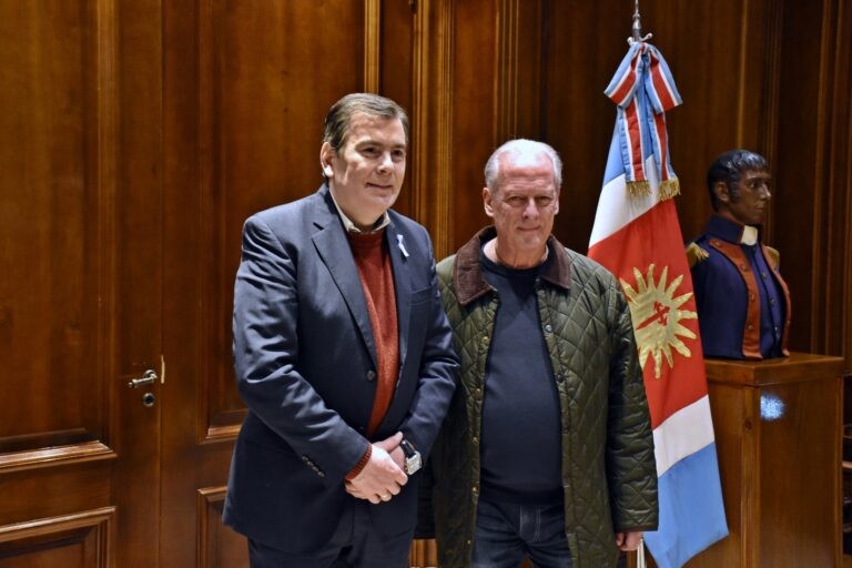 El gobernador recibió la visita del secretario general nacional de Upcn