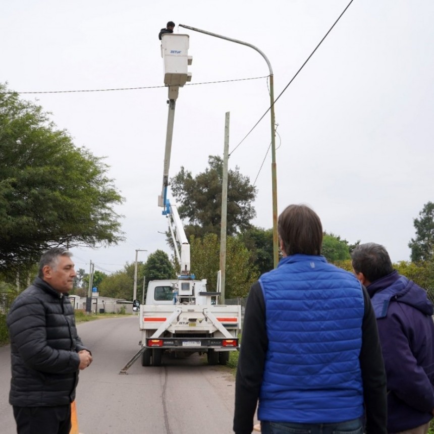 La gestión del intendente Nediani avanza con el Plan de Reconversión Lumínica