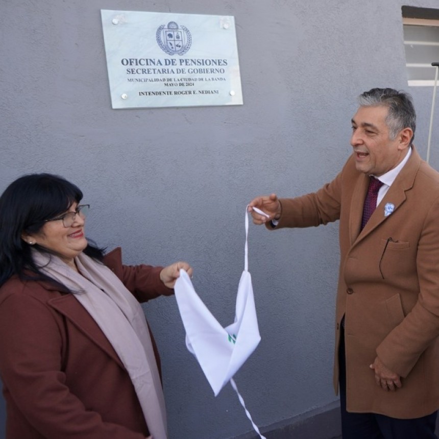 El intendente Nediani habilitó las nuevas instalaciones de la Oficina de Pensiones 