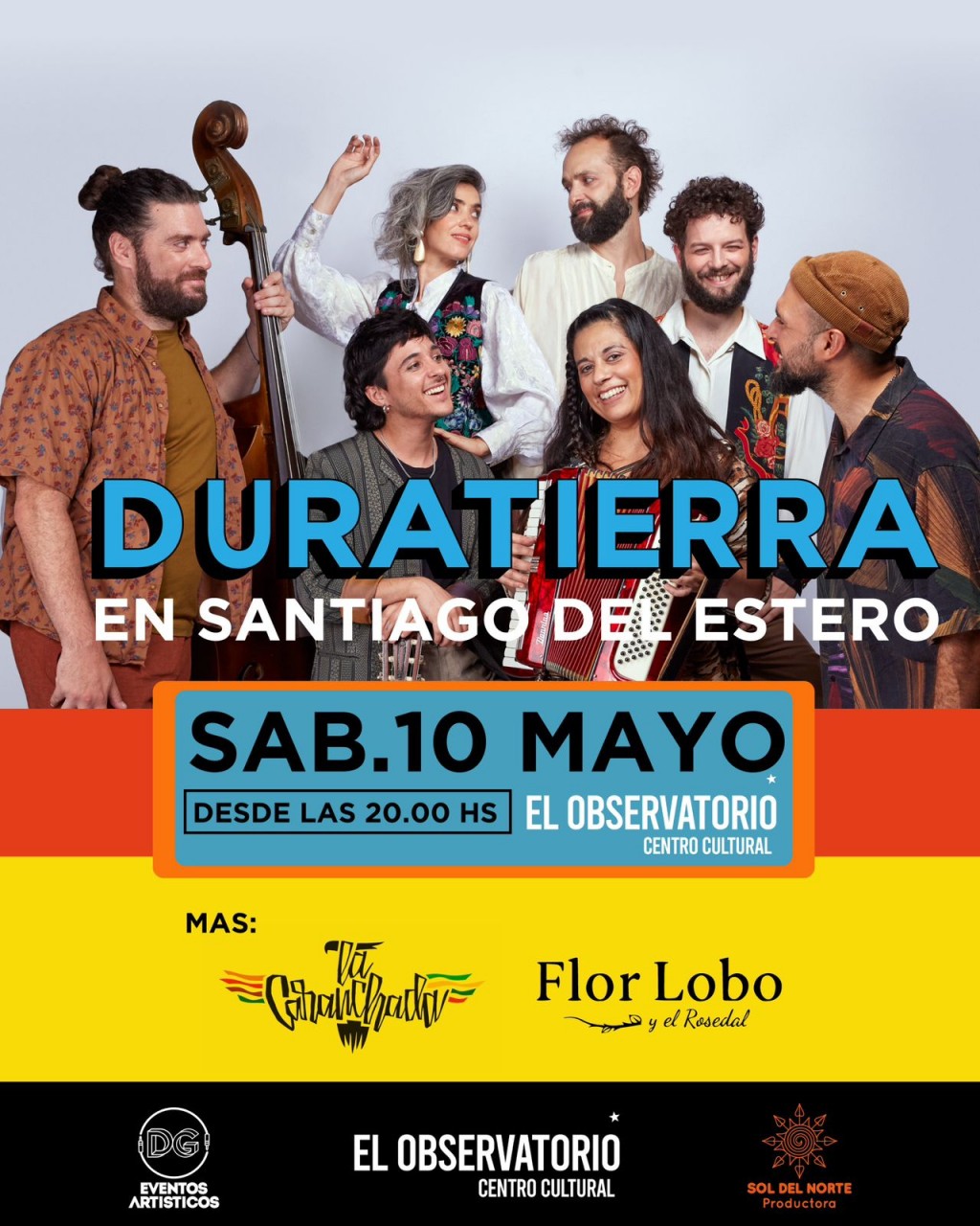 Duratierra y su ritmo latinoamericano llegan a Sgo del Estero