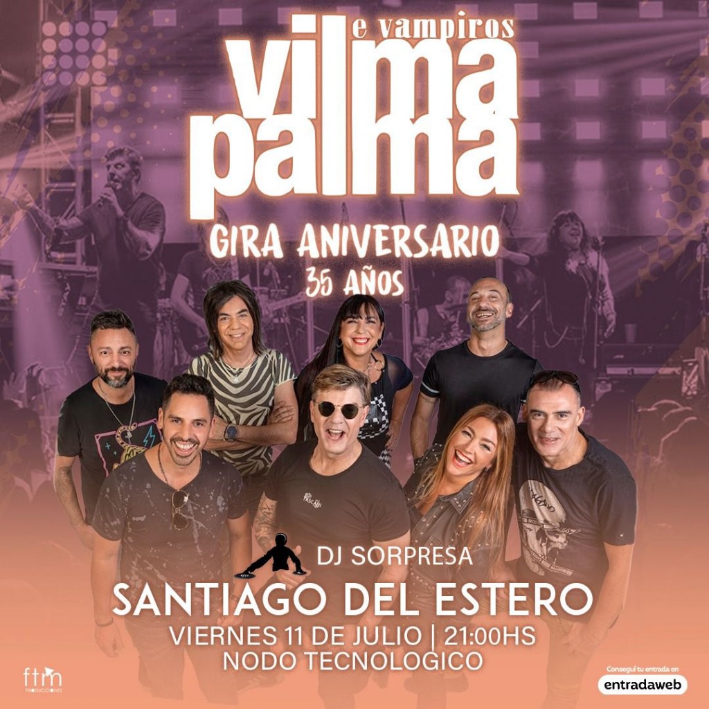 ¡Vilma Palma e Vampiros llega a Santiago del Estero