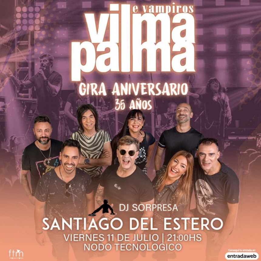 ¡Vilma Palma e Vampiros llega a Santiago del Estero