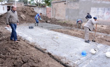  Mirolo destac&oacute; el avance de las obras de pavimentaci&oacute;n en los barrios Matadero Viejo y Gorrini 