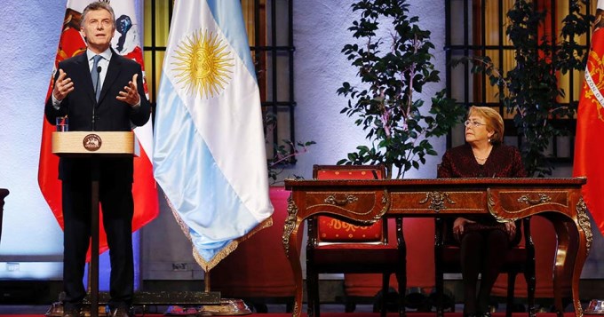 Macri y Bachelet llamaron a avanzar en alianza Pac&iacute;fico-Mercosur