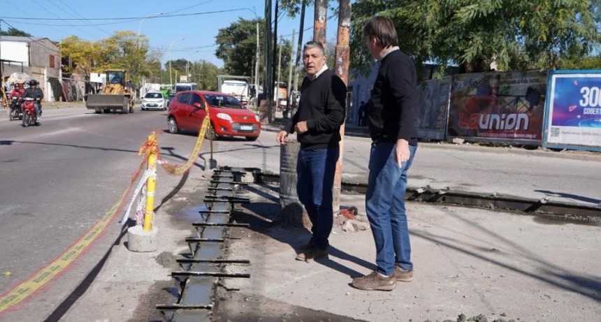  El intendente Nediani visitó el avance de la infraestructura vial