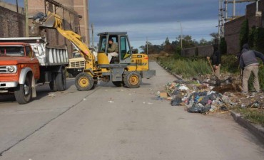 Servicios P&uacute;blicos trabaja en la erradicaci&oacute;n de basurales en distintos sectores de la ciudad   
