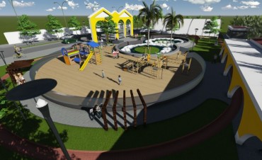  El Municipio inici&oacute; la construcci&oacute;n de una novedosa y educativa plaza sobre Avenida Besares  