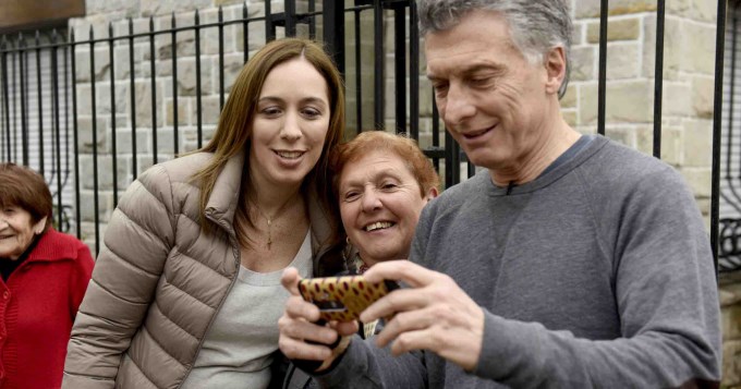 Macri y Vidal lanzaron su campa&ntilde;a con un timbreo nacional