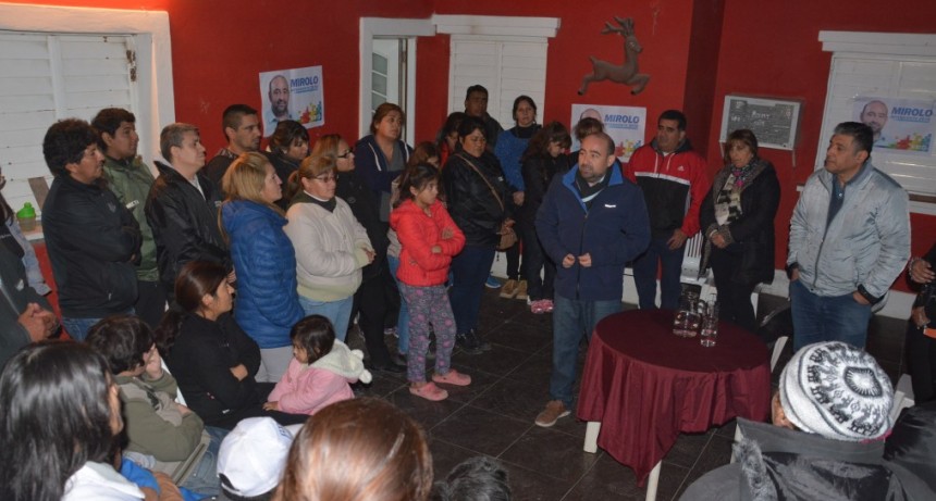 Los vecinos del barrio El Para&iacute;so 300 Viviendas ratificaron su apoyo a la f&oacute;rmula Mirolo-Nediani