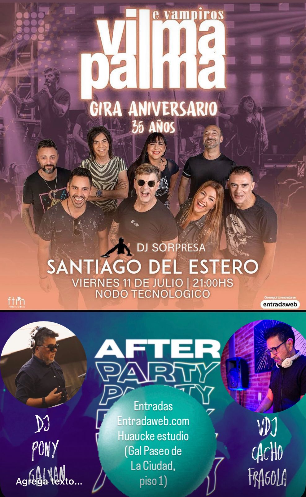 Vilma Palma e Vampiros celebra 35 años de trayectoria en Santiago del Estero