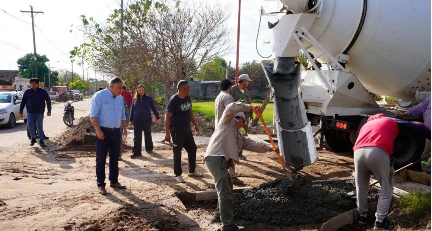Iniciaron los trabajos de mejoramiento de calles en el B&deg; Bajo de Vertiz