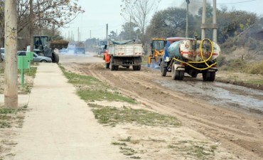 Obras y Servicios P&uacute;blicos realiz&oacute; un amplio operativo en la avenida Rebotaro