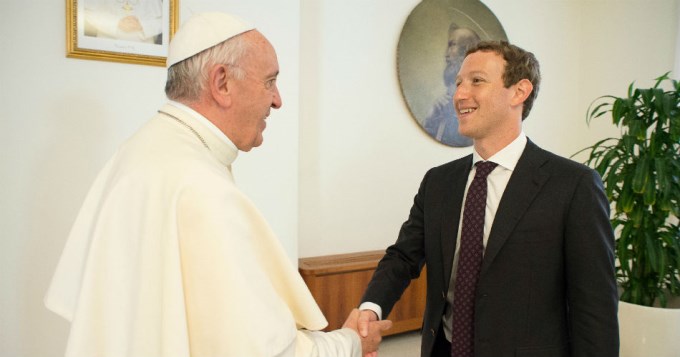 Francisco recibi&oacute; a Mark Zuckerberg en el Vaticano