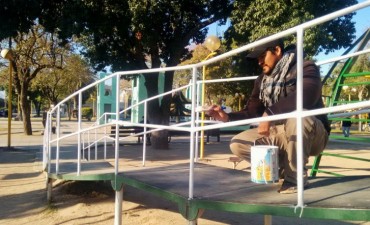  La comuna inici&oacute; los trabajos de refacci&oacute;n en la Plaza Belgrano
