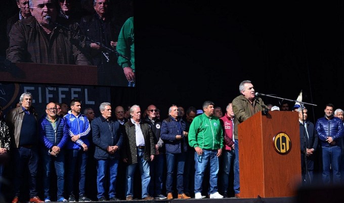 Internas y divisiones, reinas en la marcha de la CGT