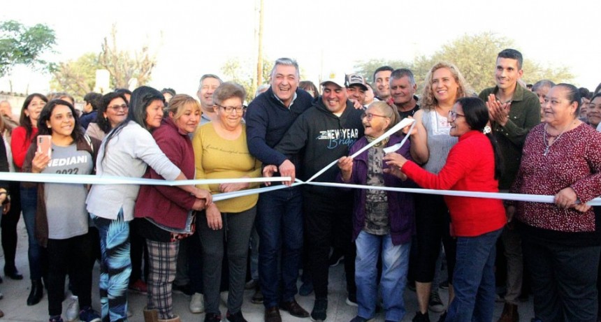 Nediani inauguró el pavimento de la calle Catamarca que unirá cuatro barrios 