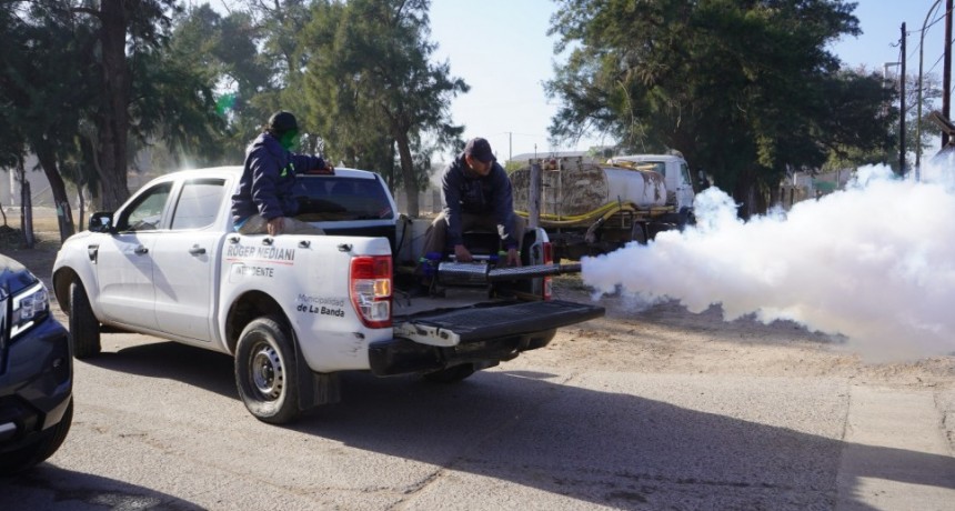 Nediani impulsa trabajos de fumigación y limpieza para mejorar la calidad de vida de los vecinos 