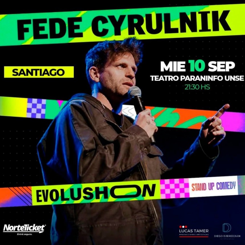 “Evolushon”, el unipersonal de Fede Cyrulnik