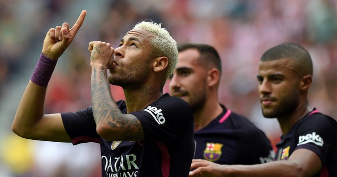 El Bar�a, sin Messi, gole&oacute; y qued&oacute; a un punto del Real