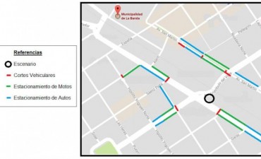 La comuna informa los cortes de calles por los festejos de un nuevo aniversario de la ciudad