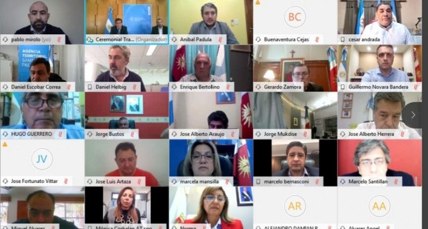 El intendente Mirolo particip&oacute; de una videoconferencia con el ministro de Trabajo de la Naci&oacute;n