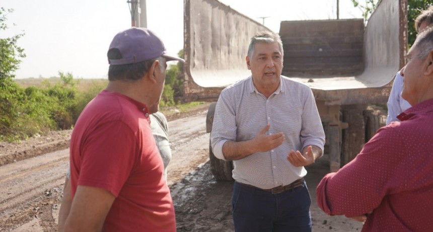 El intendente Nediani visitó los trabajos en el Barrio Gorrini y refuerza el diálogo con los vecinos