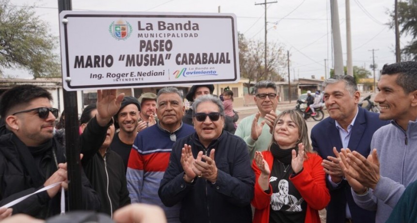 Inauguraron el paseo Mario “Musha” Carabajal en el barrio Los Lagos