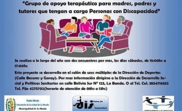  Convocan a un nuevo encuentro del grupo de ayuda terap&eacute;utica  