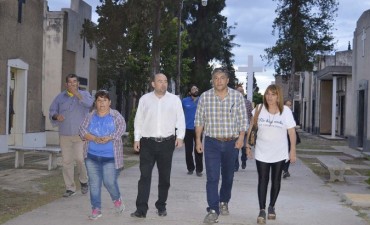 Mirolo superviso trabajos en el Cementerio La Misericordia