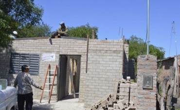 Avanza la construcci&oacute;n de viviendas sociales ejecutadas por la comuna
