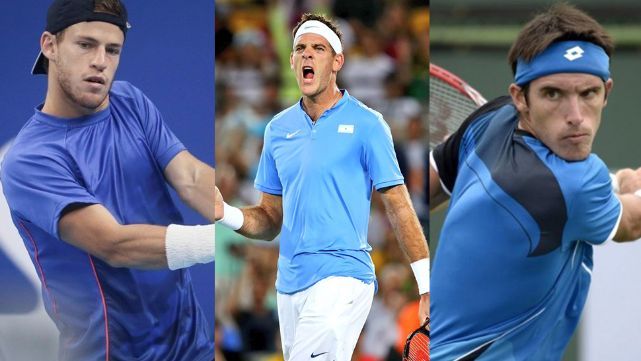 Del Potro, Mayer y Schwartzman avanzan en Asia