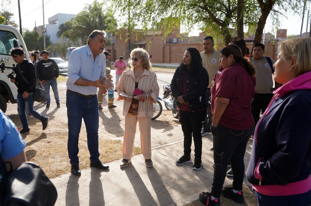 El intendente Nediani encabezó un operativo integral contra el Dengue en los barrios Textil y Juan Perón